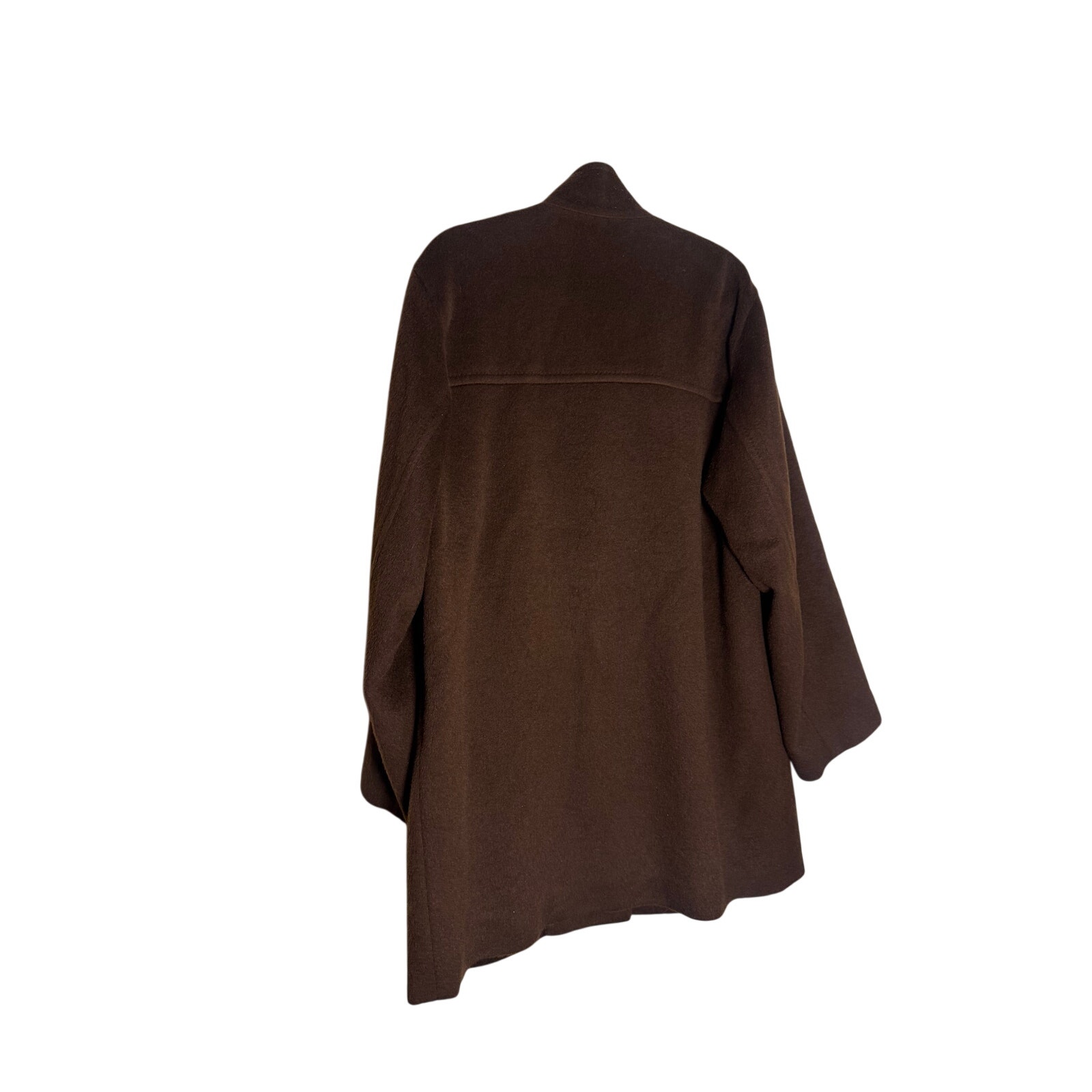 Loro Piana Women’s It 50 Brown Mohair Virgin Wool Stand Collar Coat Vintage — image 7 of 8